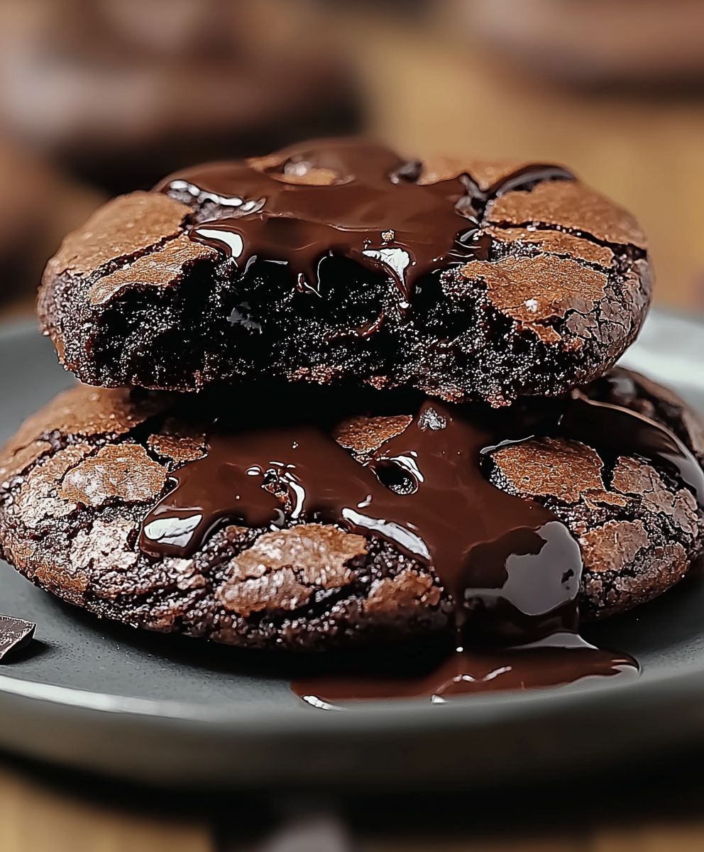 Schokoladen Lava Brownie Kekse