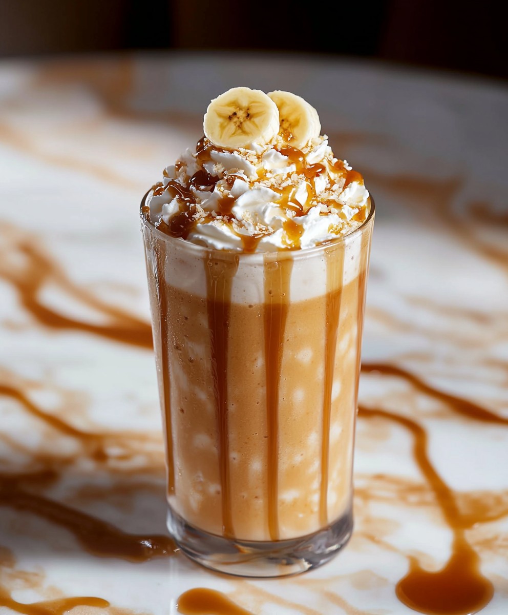 Bananen Karamell Frappe