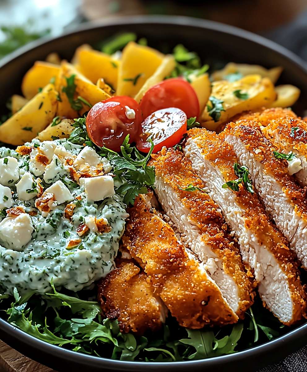 Sesam Hähnchen Schnitzel Schalen