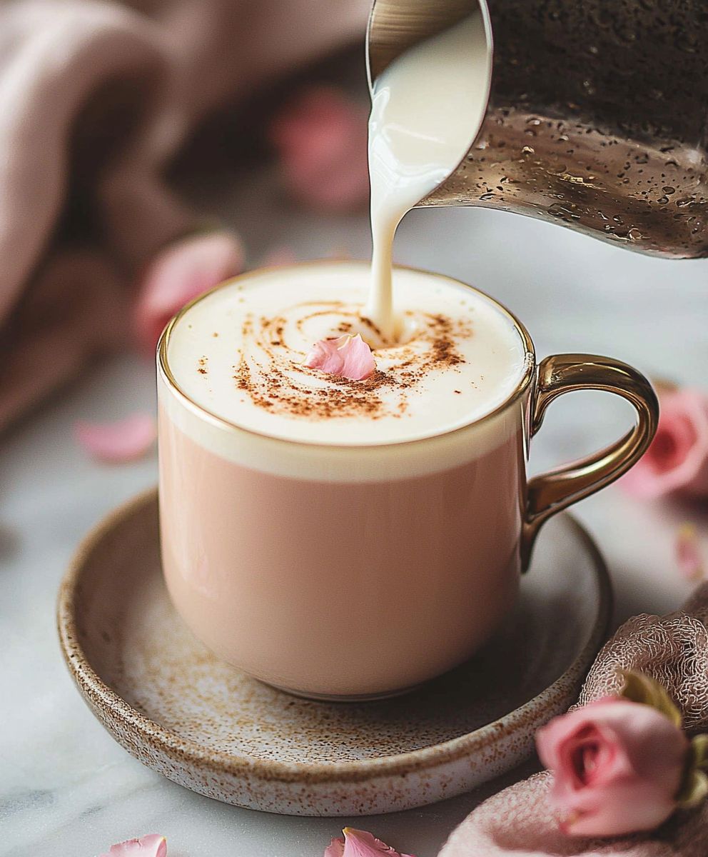 Rosen Vanille Milch