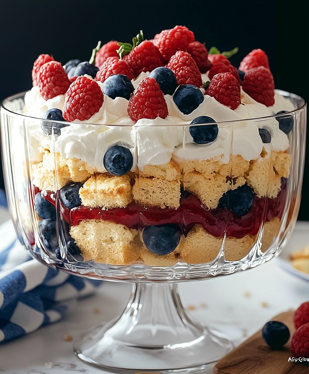 Rot Weiss Blau Trifle