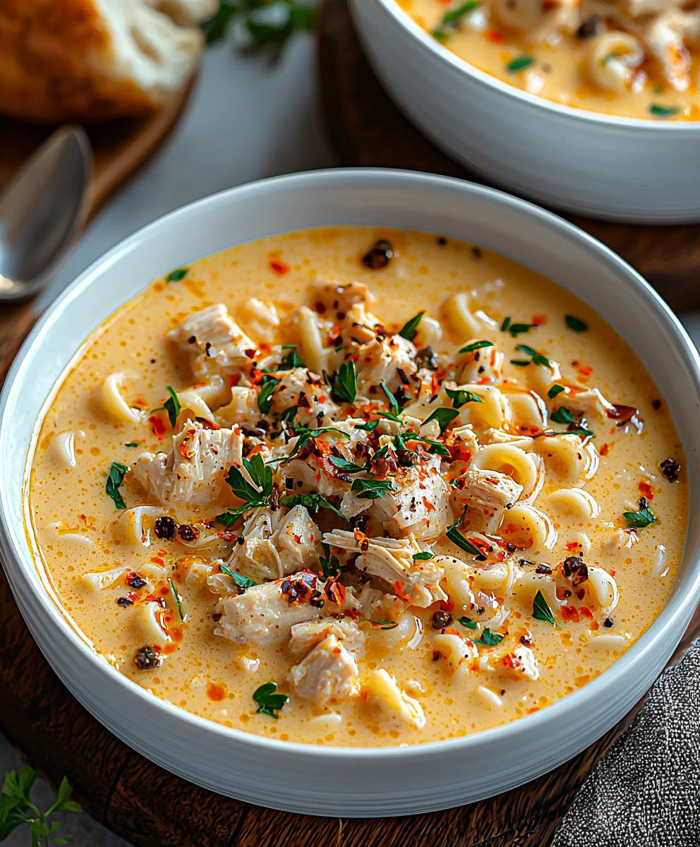 Cajun Hühnchen Nudelsuppe