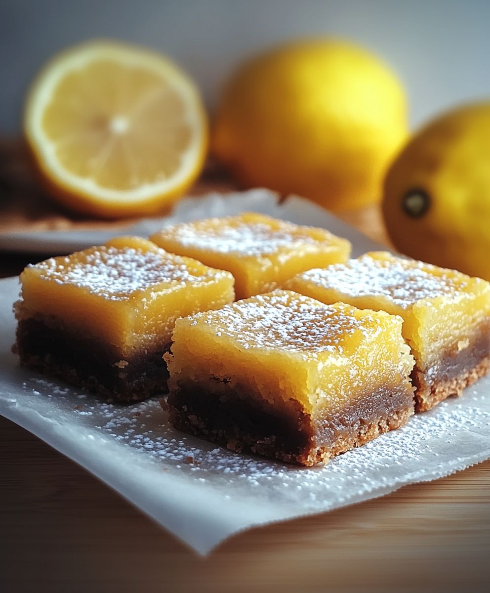 Zitronen Brownies backen