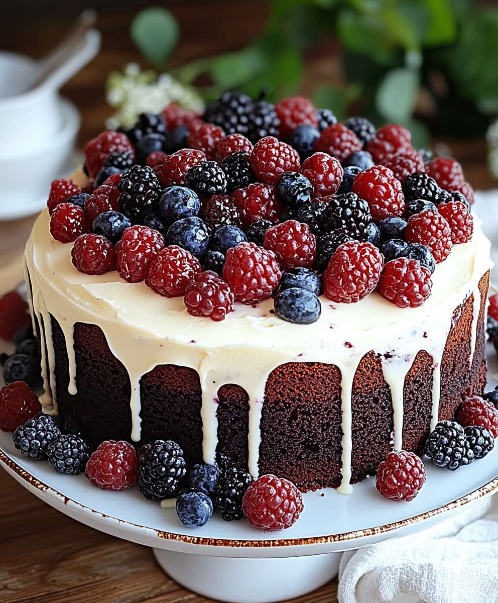 Schoko Beeren Torte backen