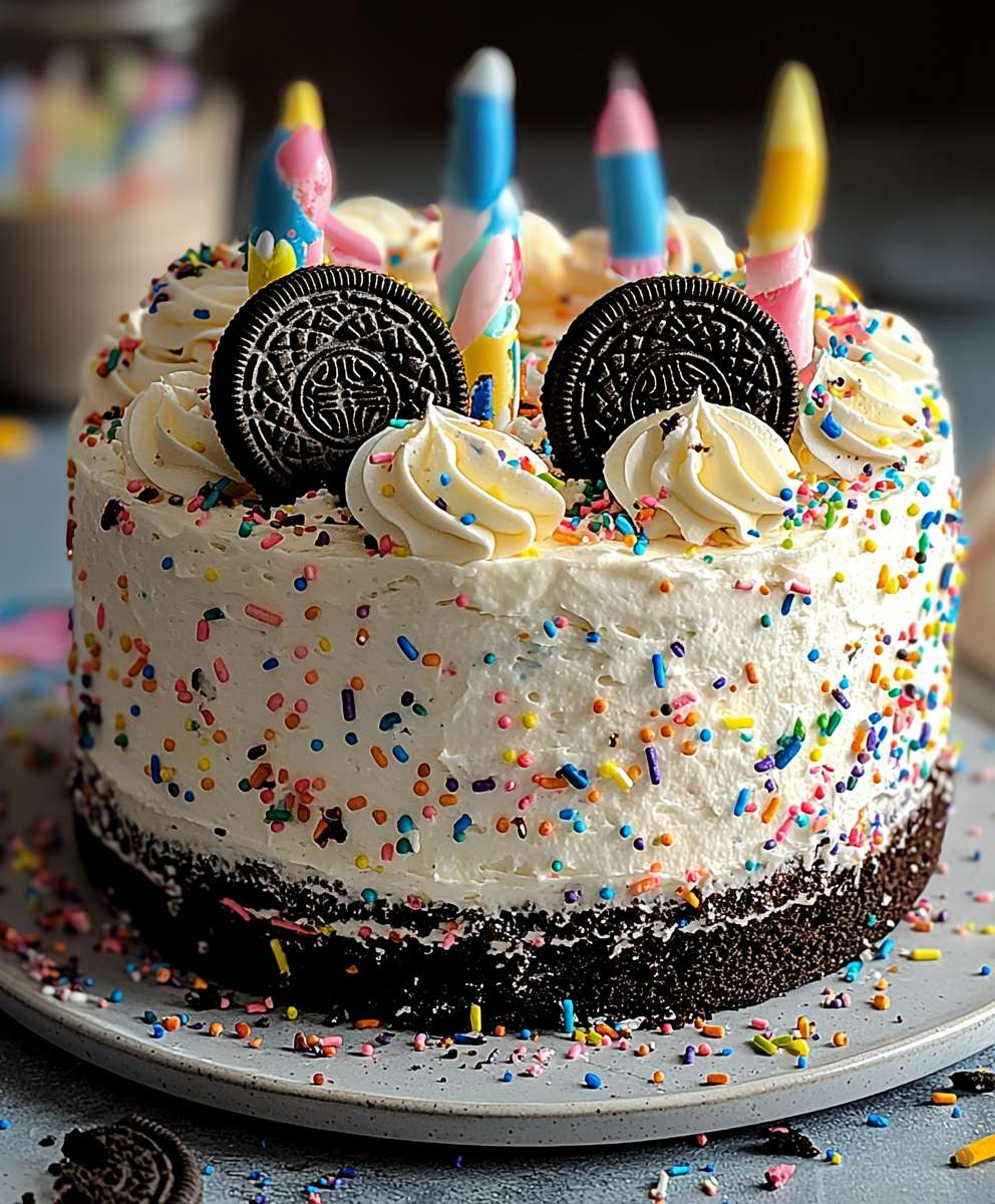 Funfetti Oreo Geburtstagstorte