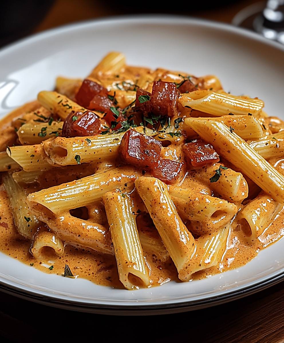 Penne Paprikasoße cremig