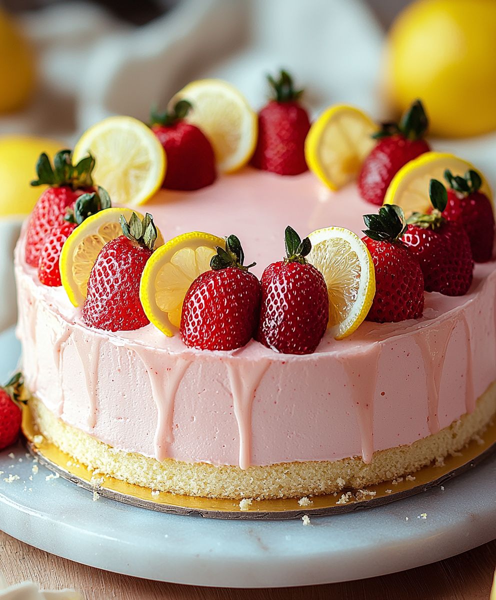 Erdbeer Zitronen Kuchen