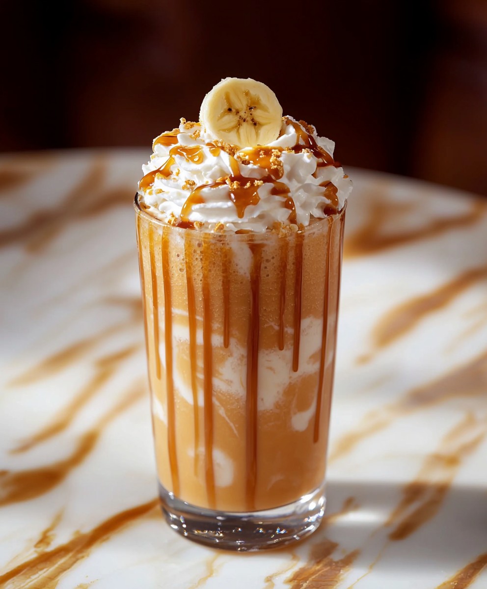 Bananen Karamell Frappe