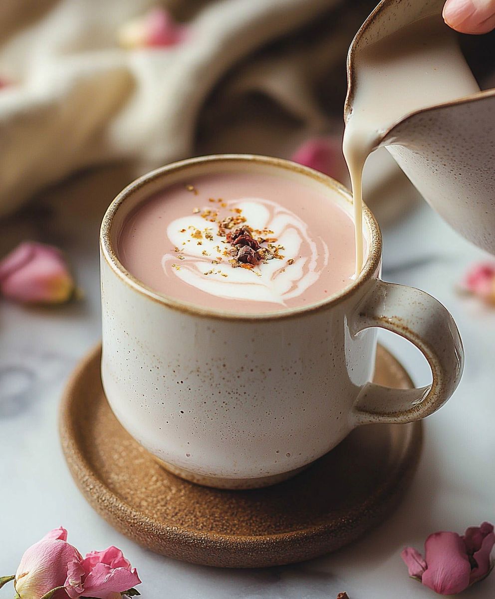 Rosen Vanille Milch