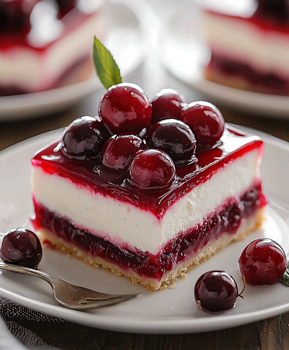 Kirsch Käsekuchen Dessert