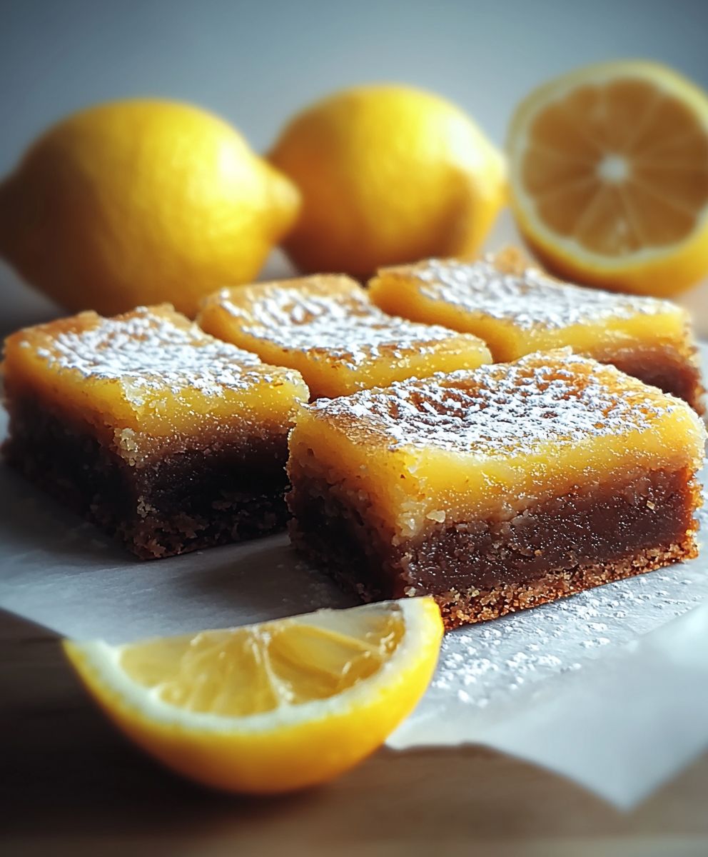 Zitronen Brownies backen