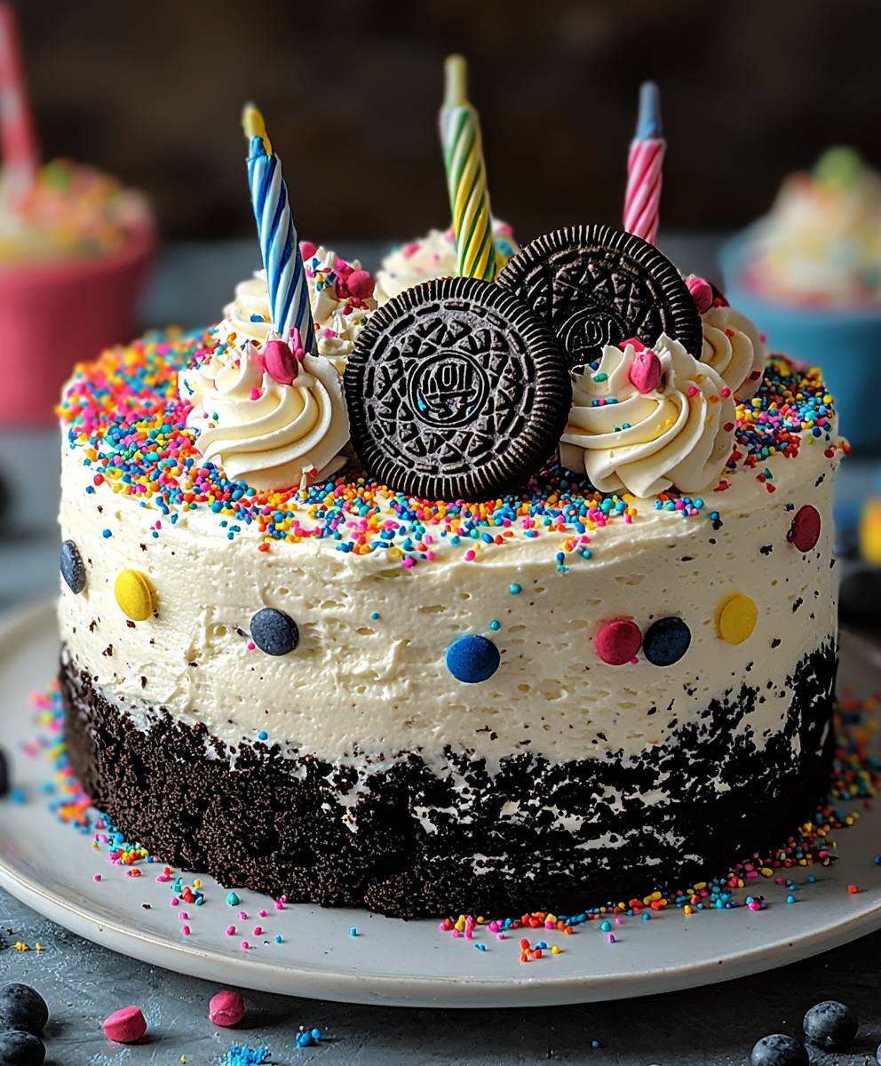 Funfetti Oreo Geburtstagstorte
