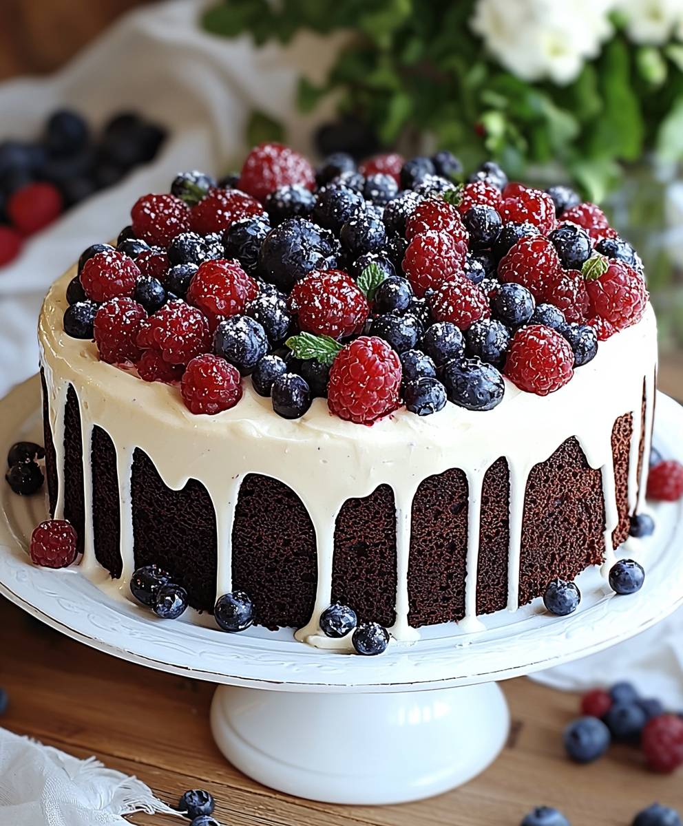Schoko Beeren Torte backen