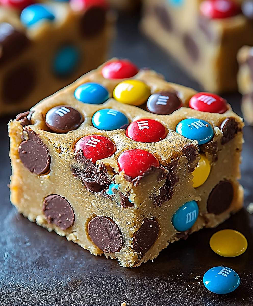 M und M Cookie Riegel