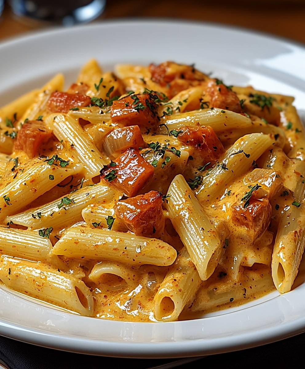 Penne Paprikasoße cremig