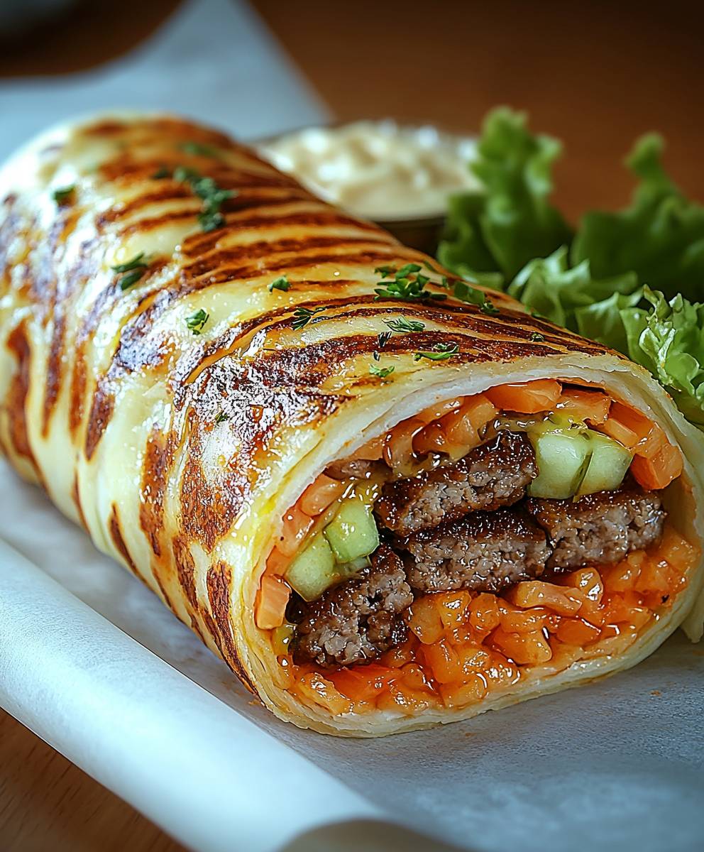 Low Carb Big Mac Rolle
