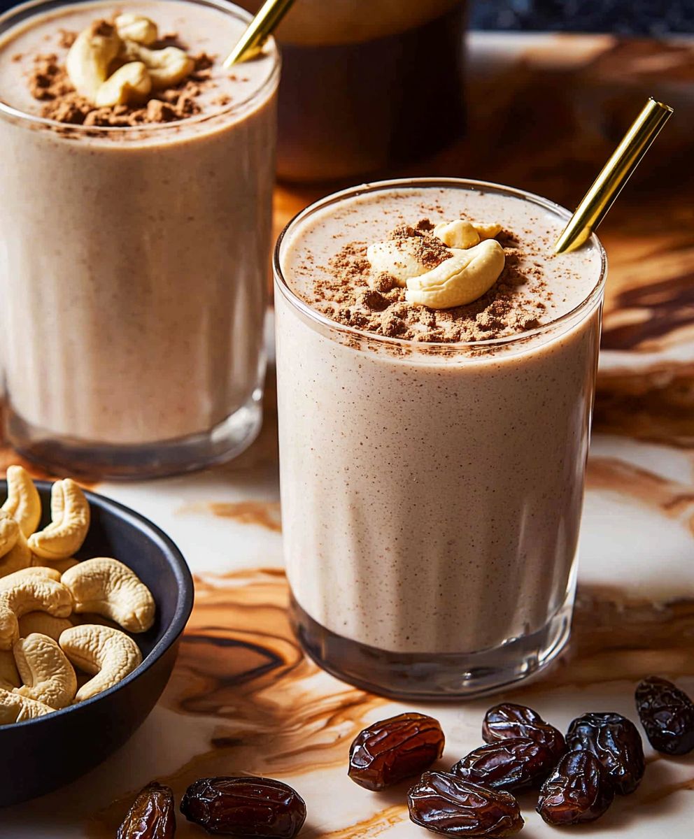 Darmgesunder Cashew Dattel Shake