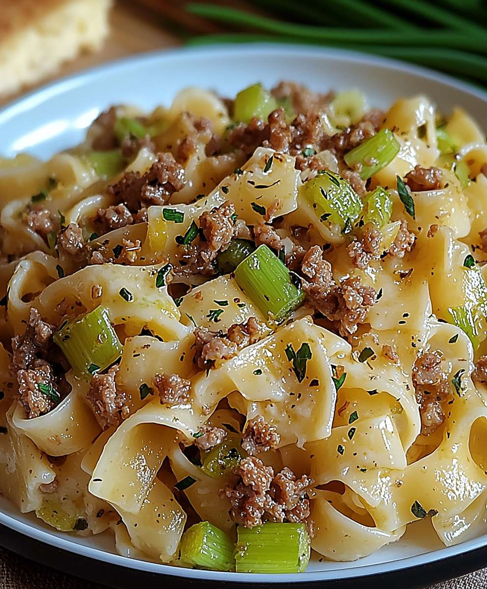 Käse Lauch Pasta