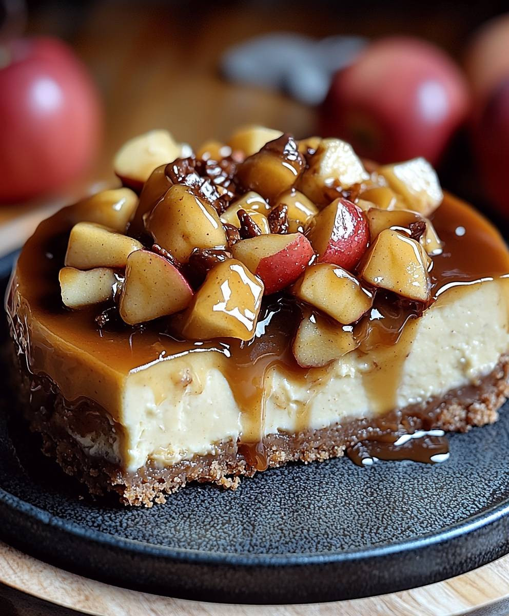 Karamell Apfel Käsekuchen