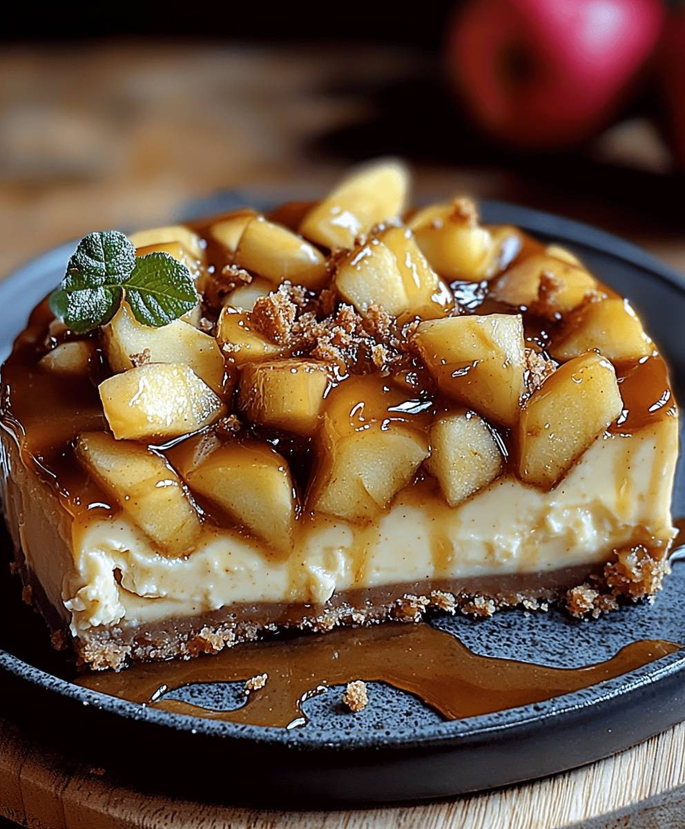 Karamell Apfel Käsekuchen