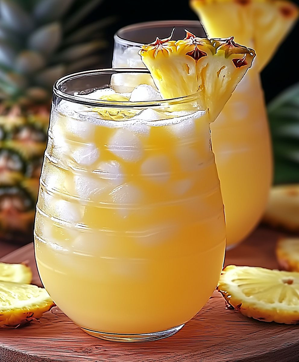 Ananas Limonadenpunsch tropisch