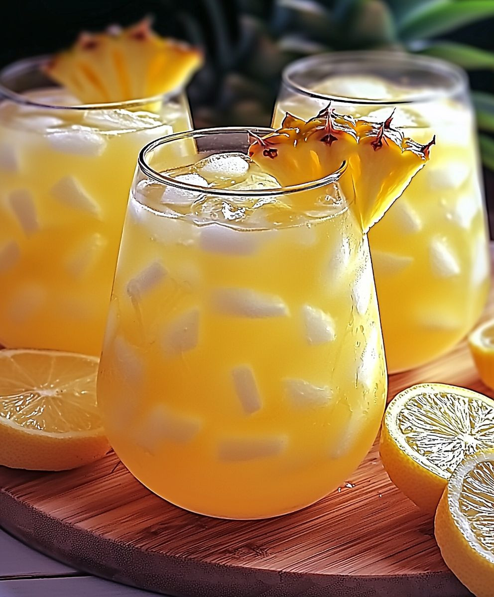 Ananas Limonadenpunsch tropisch