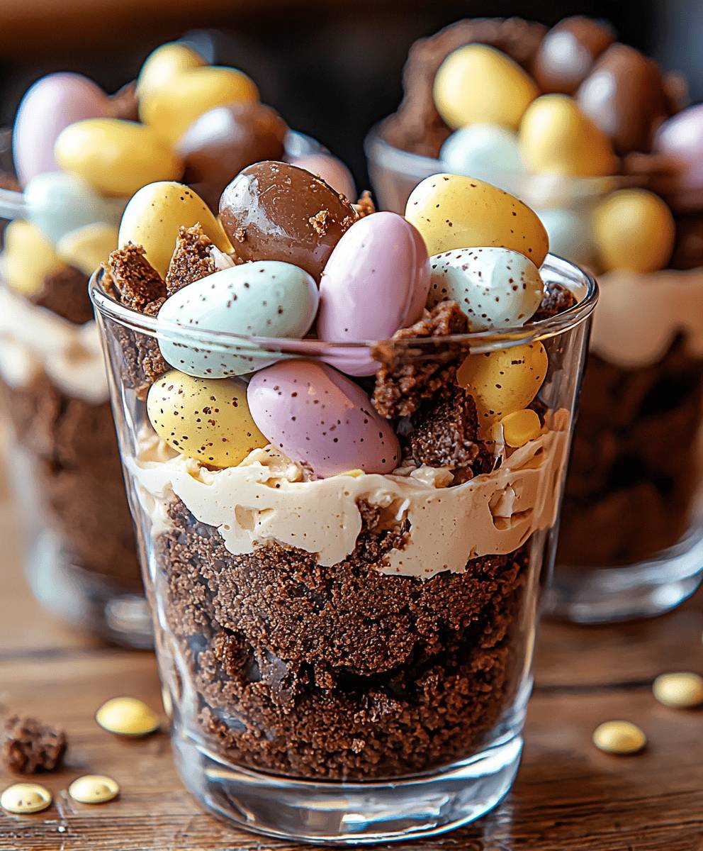 Mini Eggs Brownie Parfaits