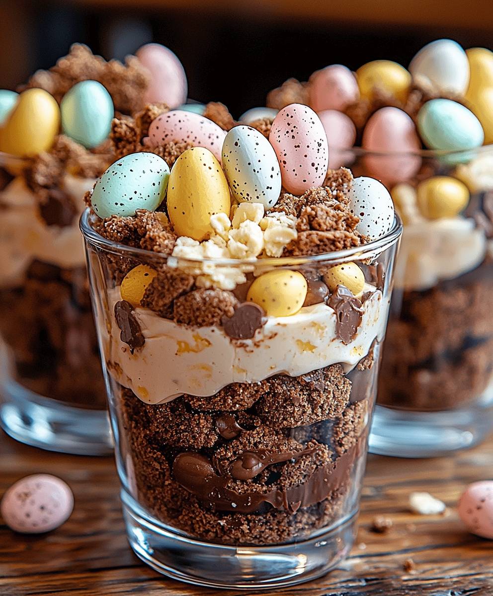 Mini Eggs Brownie Parfaits