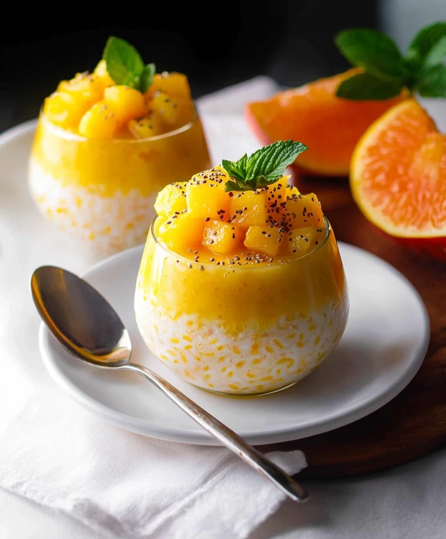 Mango Pomelo Sago Pudding