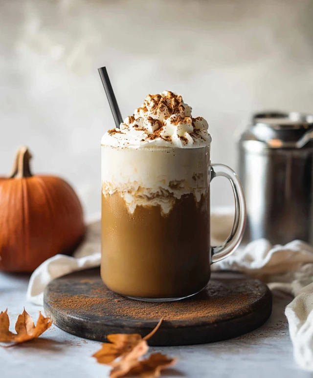 Kürbisgewürz Hojicha Latte