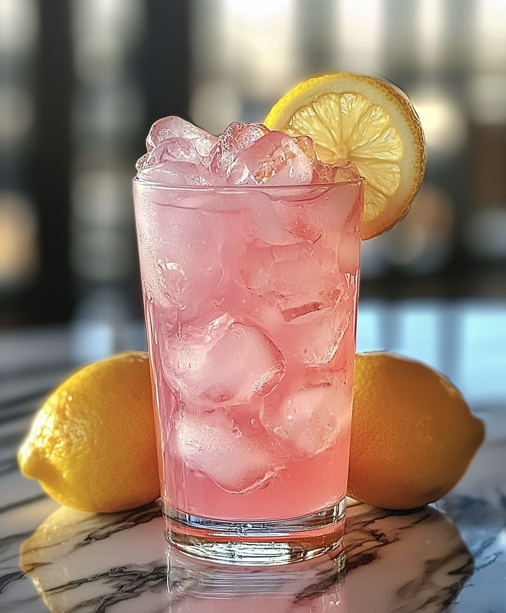 Rosa Limonadencocktail