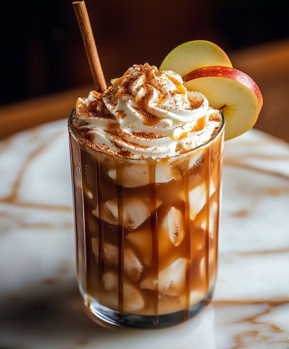 Karamell Apfel Eiskaffee