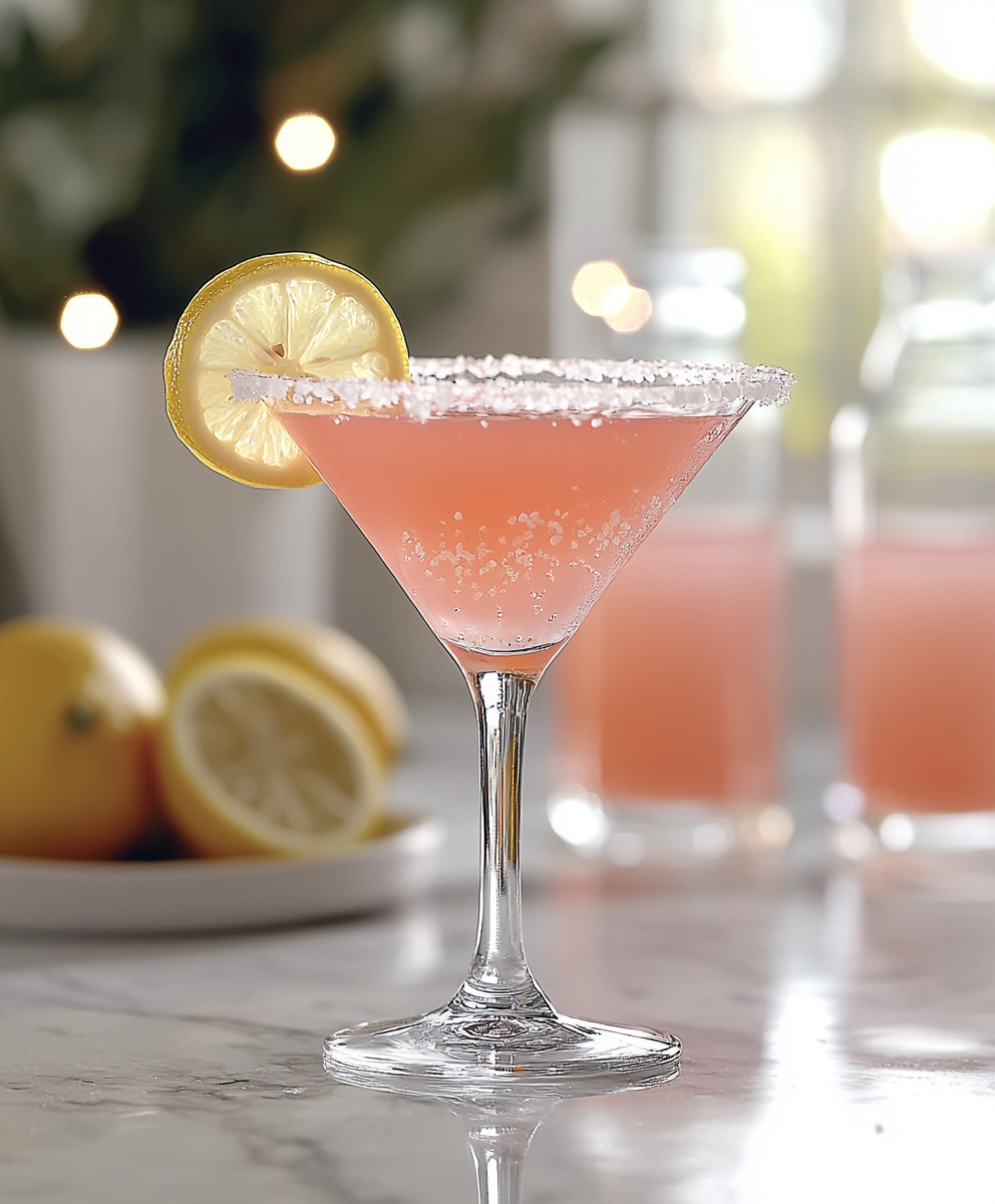 Pink Lemon Drop Martini