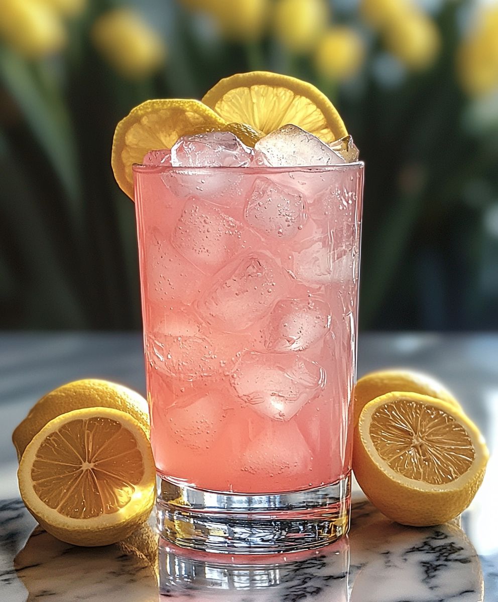 Rosa Limonadencocktail
