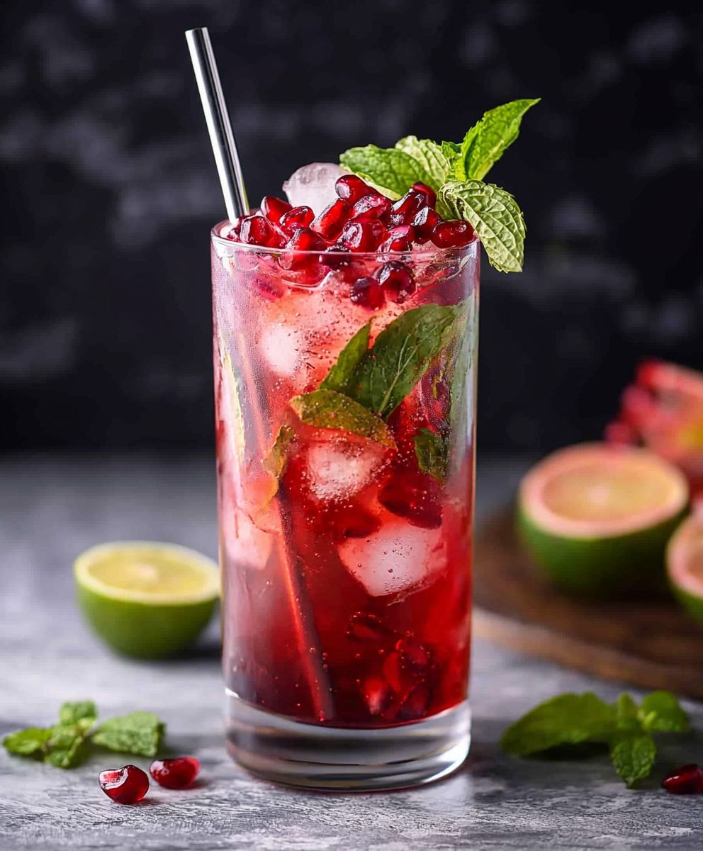 Granatapfel Mojito Mocktail