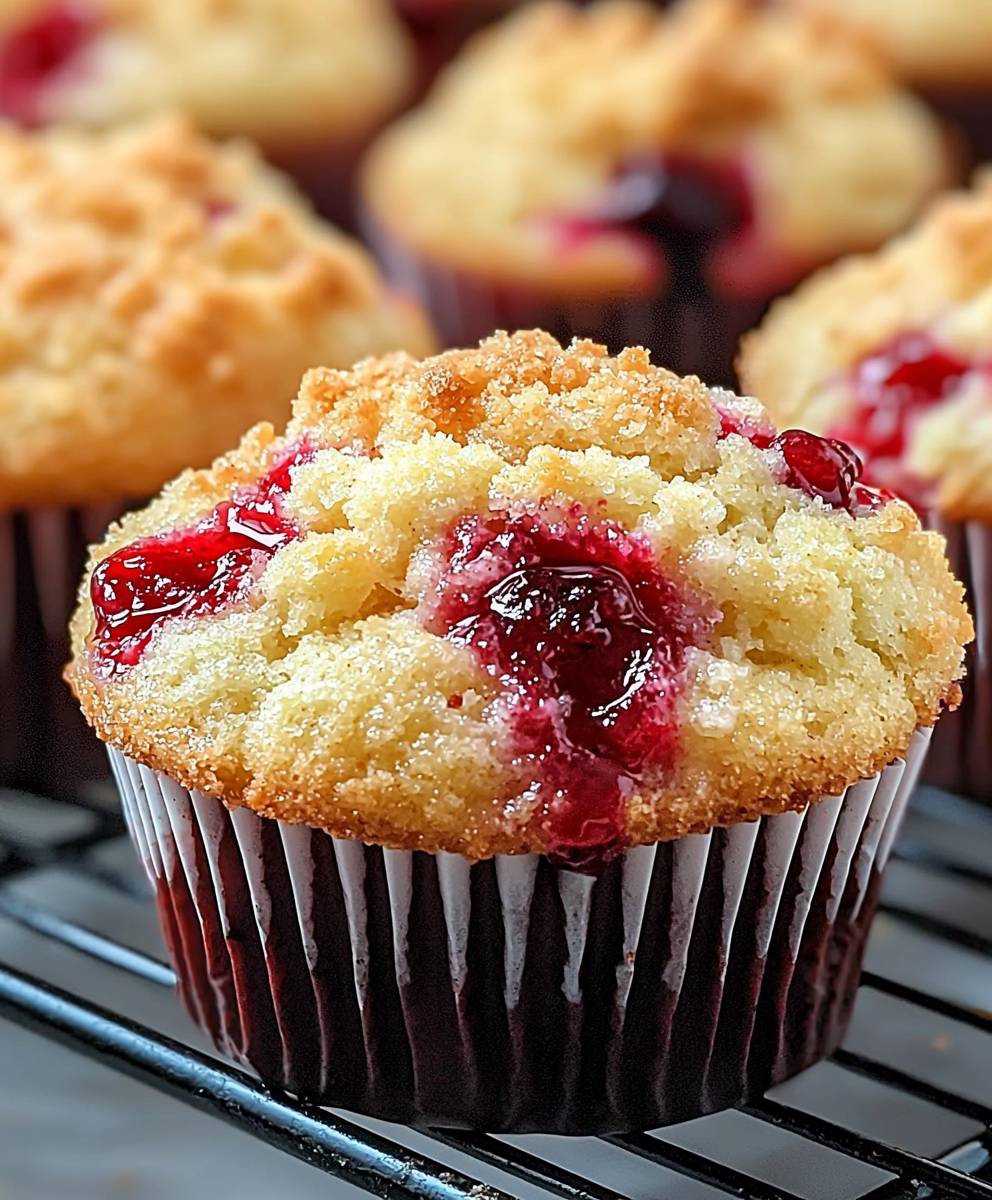 Kirsch Cobbler Muffins backen
