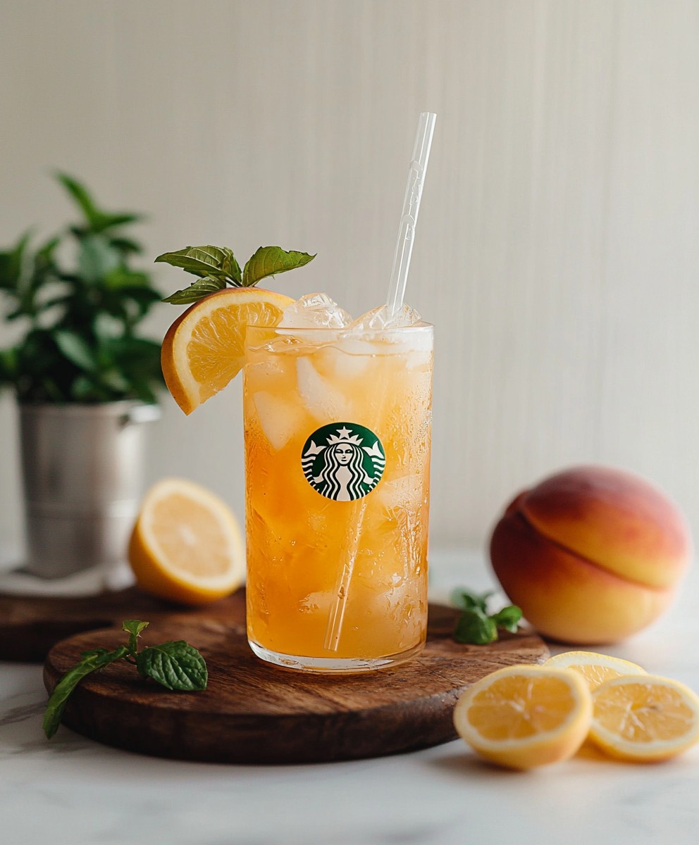 Pfirsich-Grüntee-Limonade