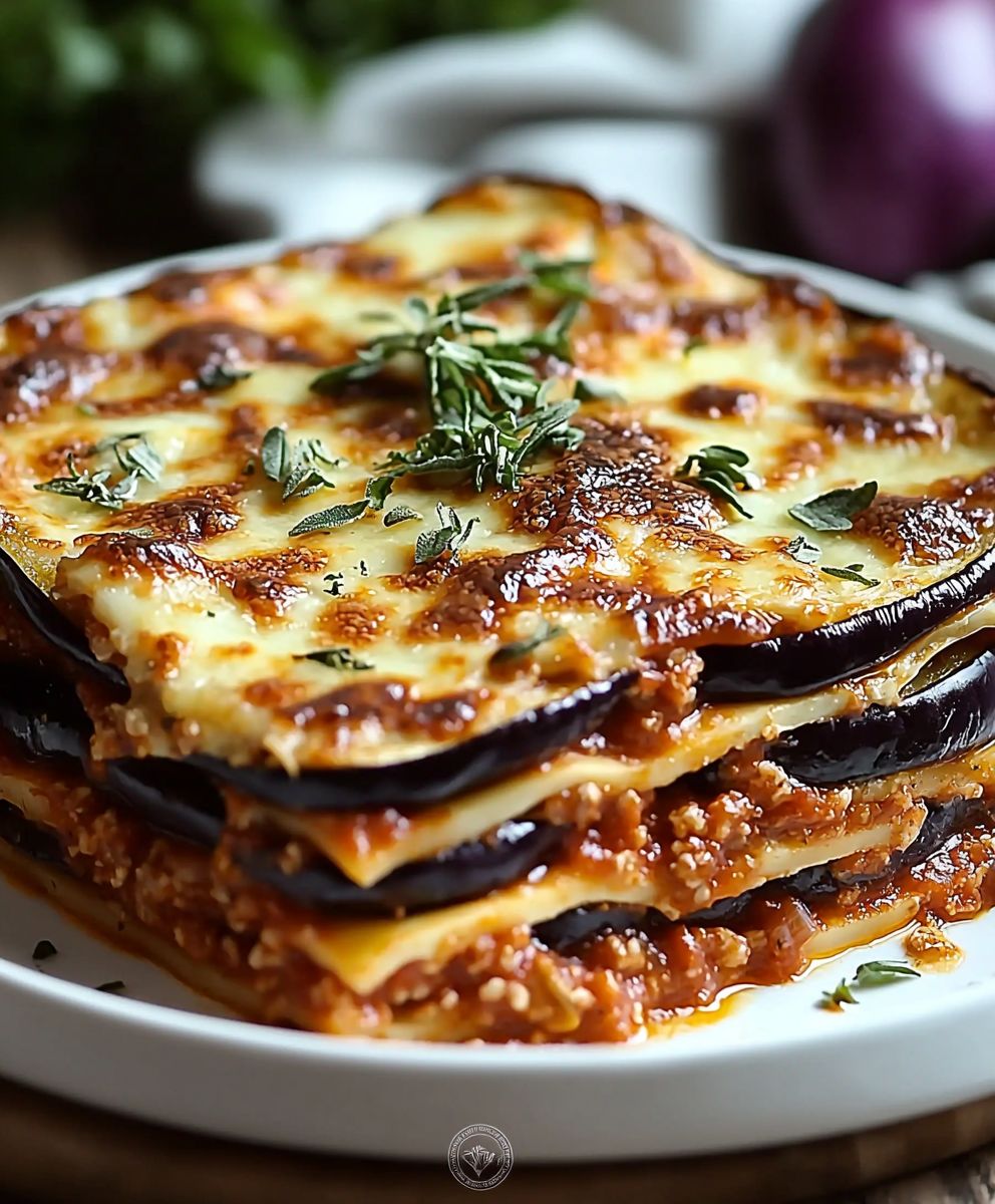 Auberginen Lasagne selber machen