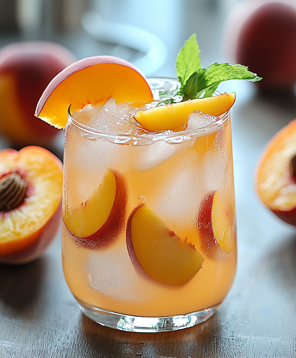 Pfirsichlimonade selber machen