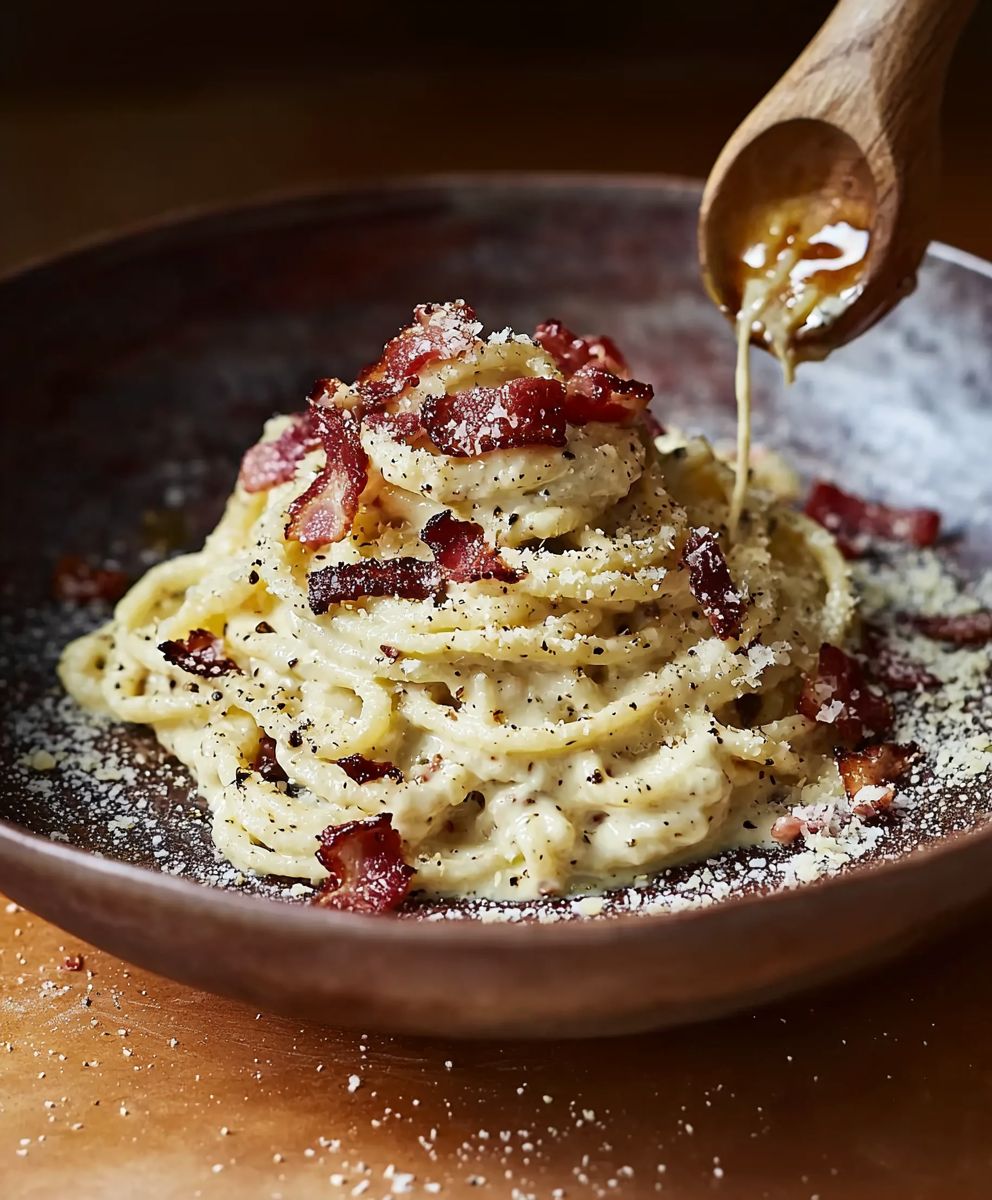 Cacio e Pepe mit Bacon