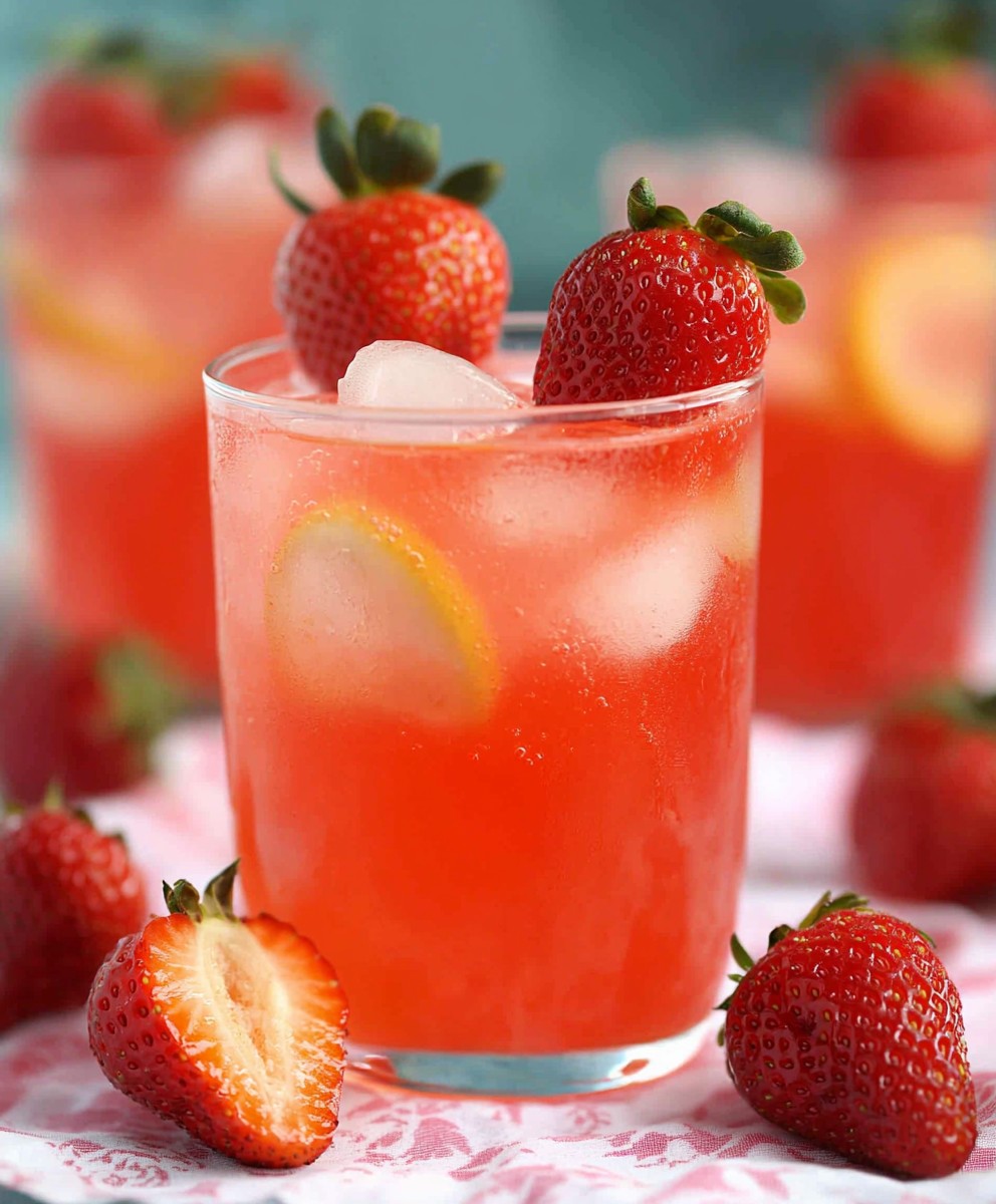 Erdbeerlimonade selber machen