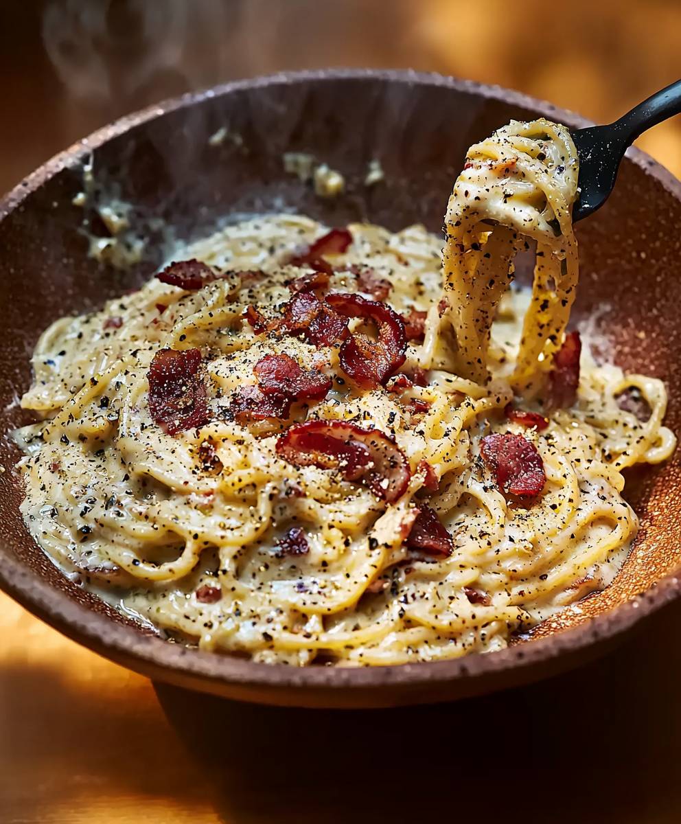 Cacio e Pepe mit Bacon
