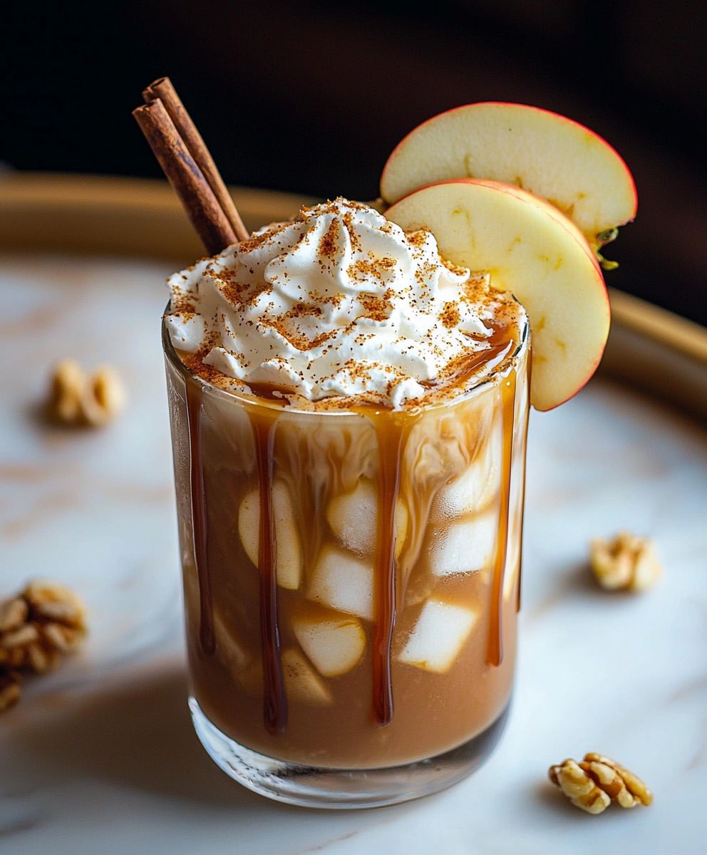 Karamell Apfel Eiskaffee