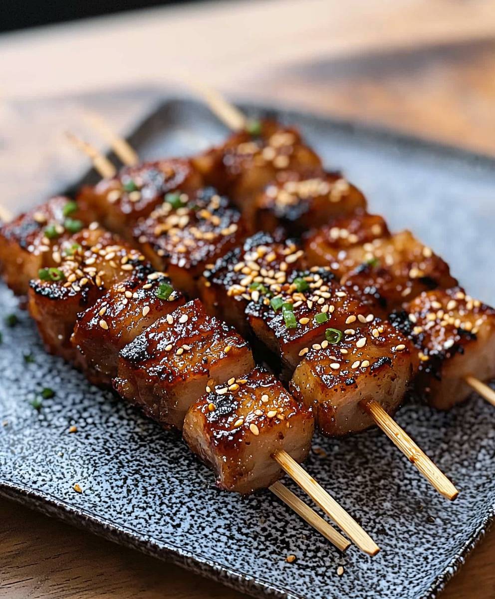 Schweinebauchspieße Heißluftfritteuse