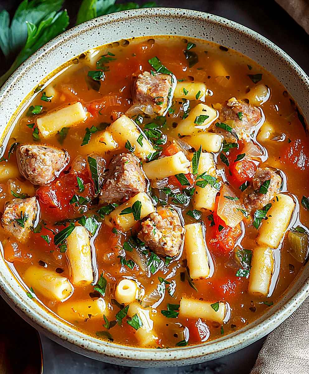 Italienische Wurstsuppe