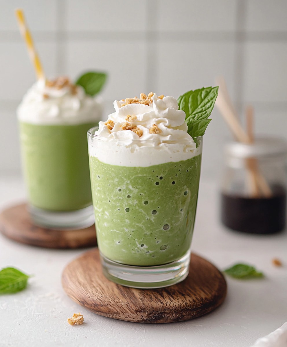 Veganer Matcha Frappe