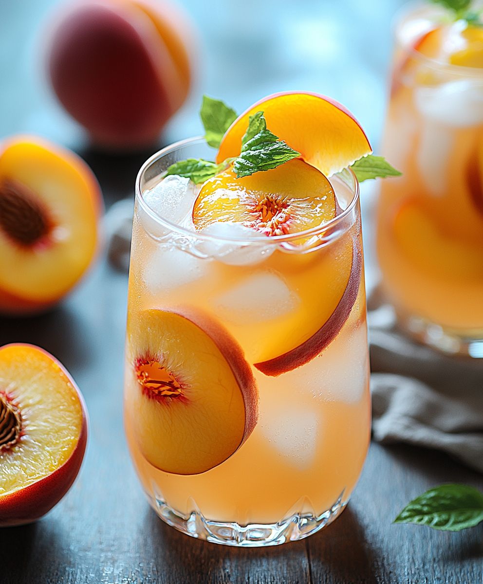Pfirsichlimonade selber machen