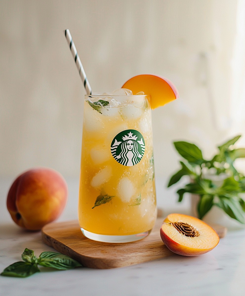 Pfirsich-Grüntee-Limonade
