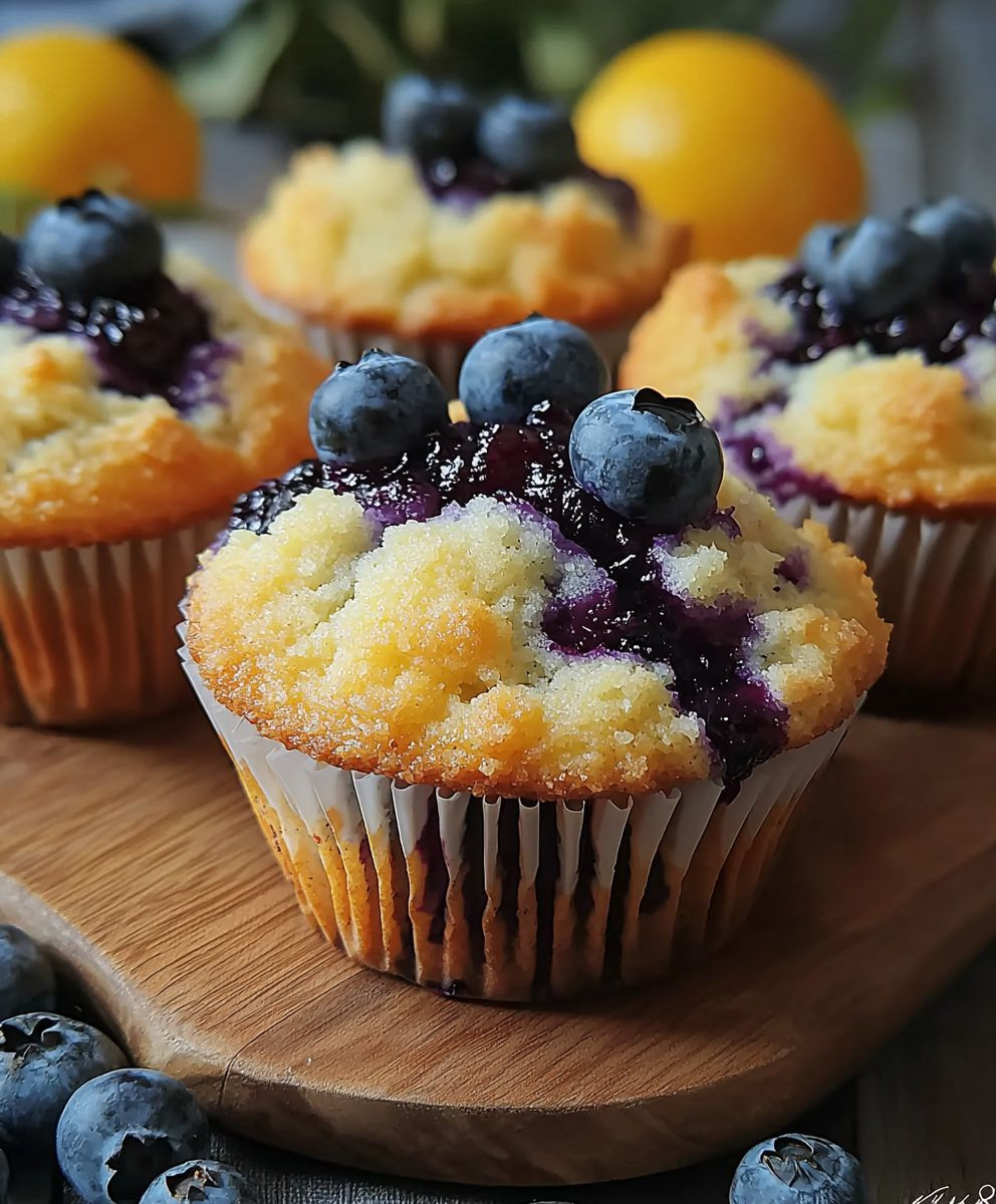 Blaubeermarmeladen Muffins