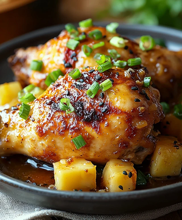 Hawaiianisches Hähnchen im Crock-Pot